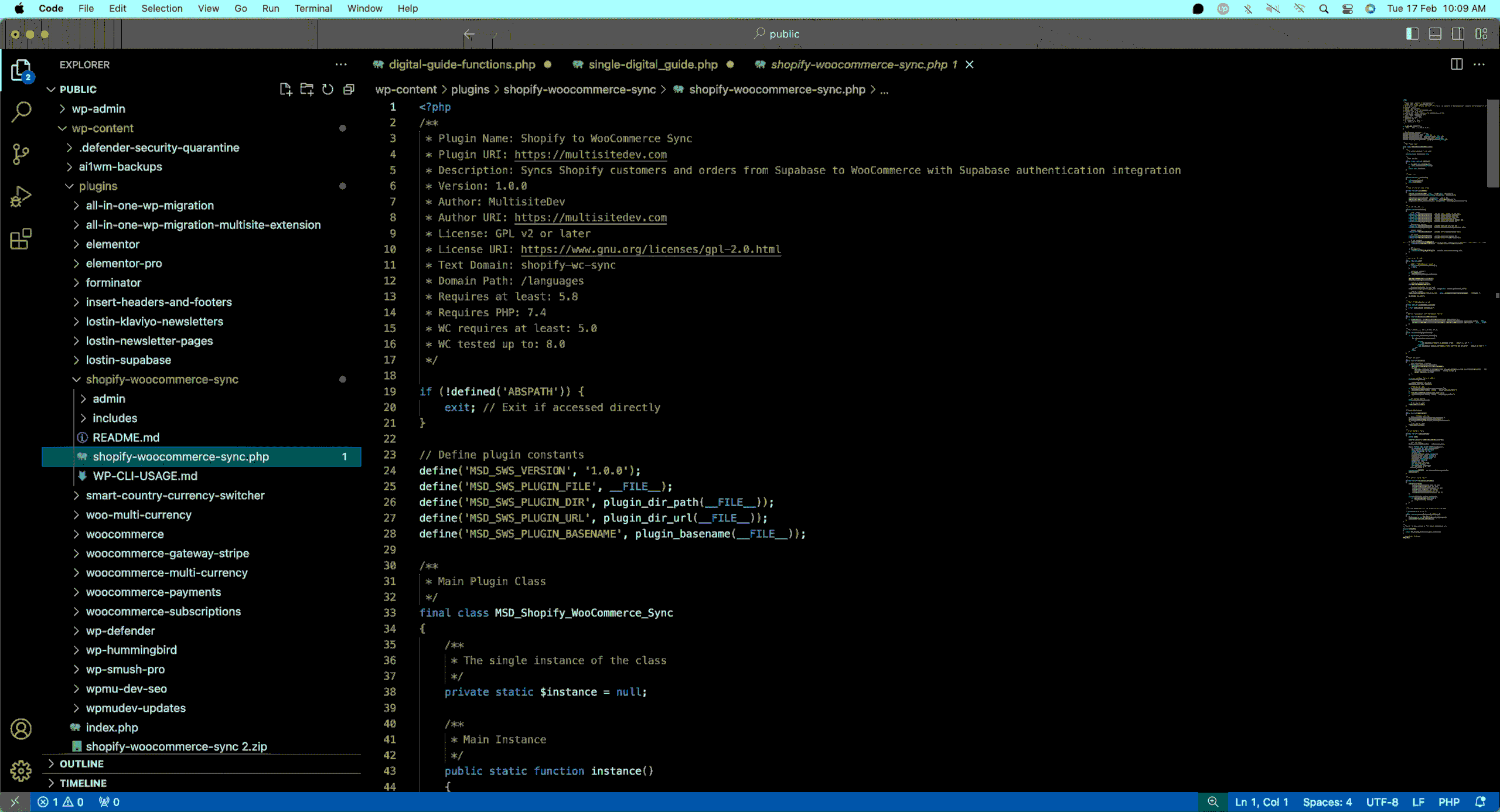 Custom WP Plugin Development for Syncing Shopify users into WordPress via Supabase